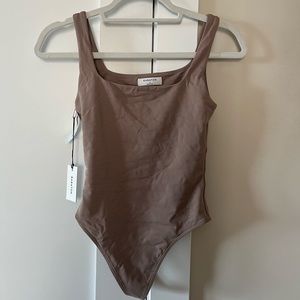 Aritzia babaton contour bodysuit warm taupe